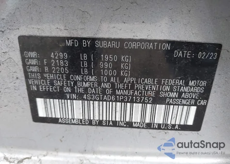 2023 Subaru Impreza Premium 5-Door from USA, damaged, VIN 4S3GTAD61P3713752